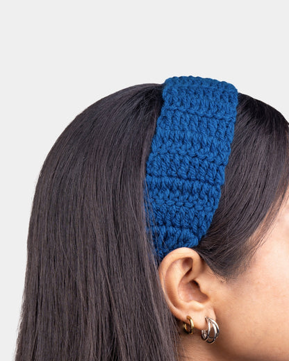 Navy Ribbed Headband